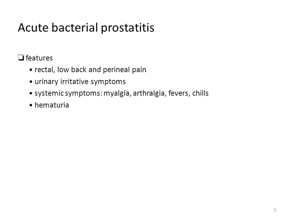 classification of prostatitis ppt