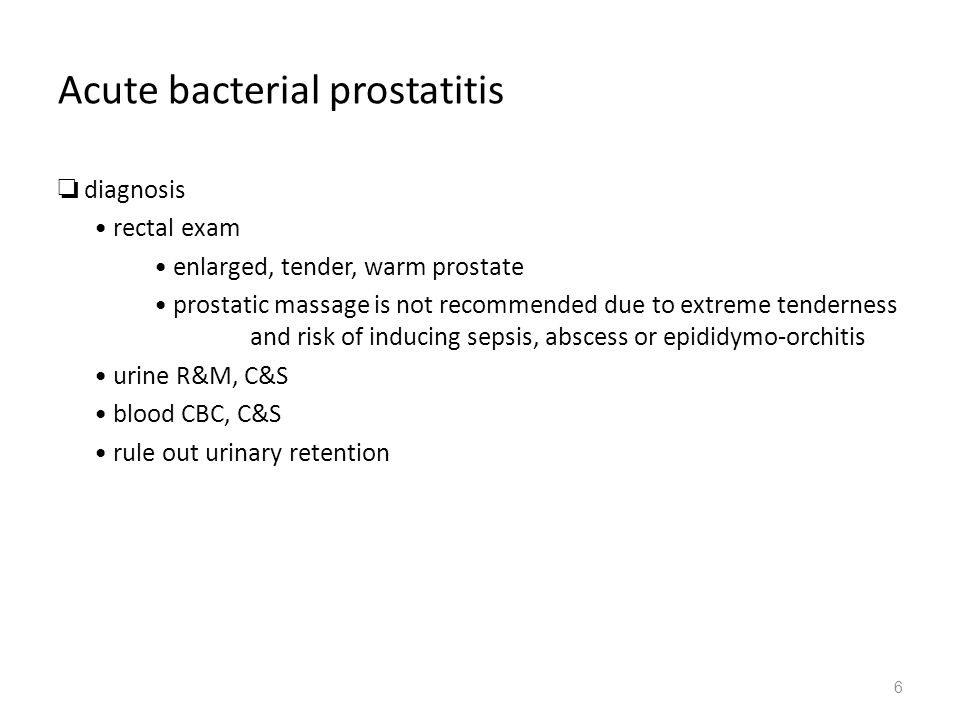 prostatitis pathophysiology ppt