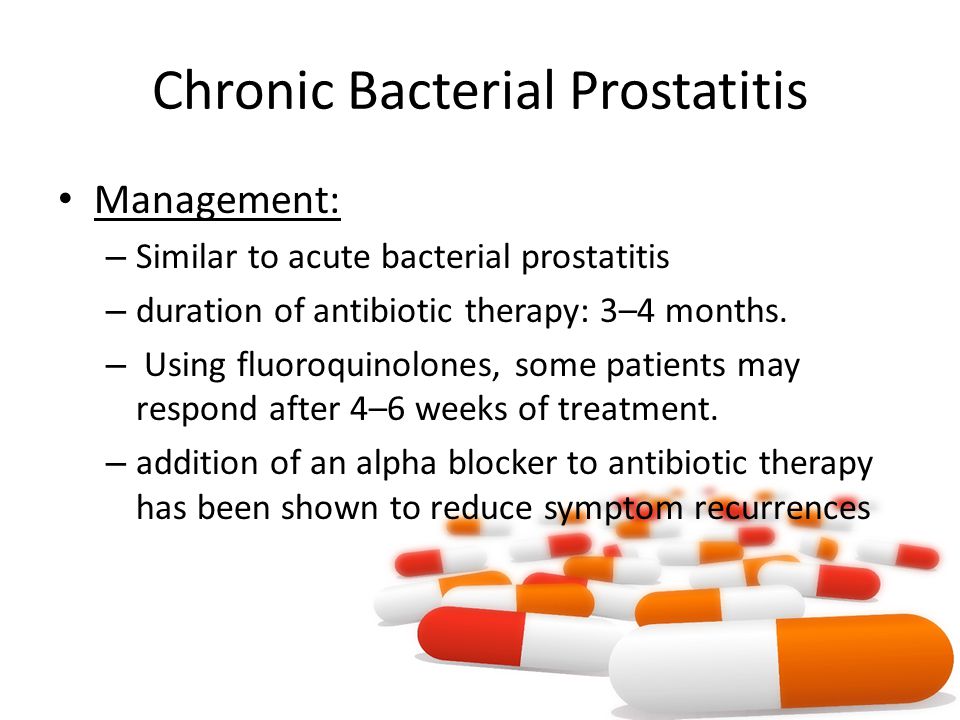 prostatitis treatment length)