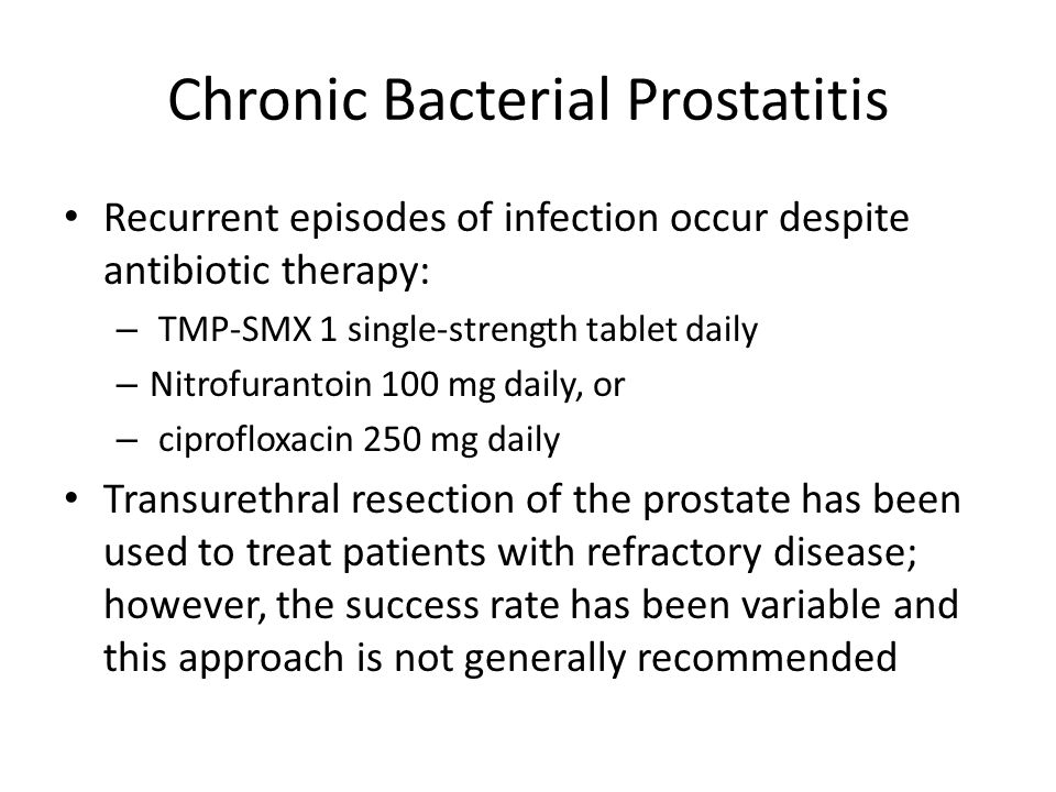 prostatitis antibiotika ciprofloxacin Prosztata látens kezelés