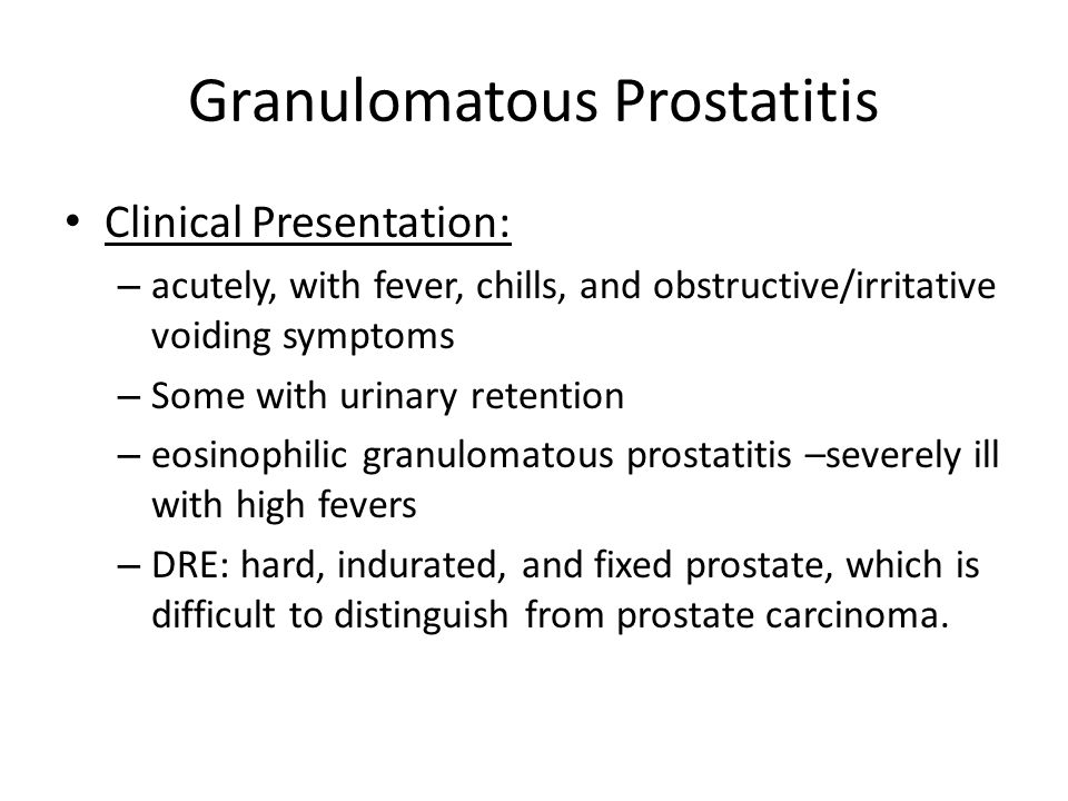 fised prosztatitis