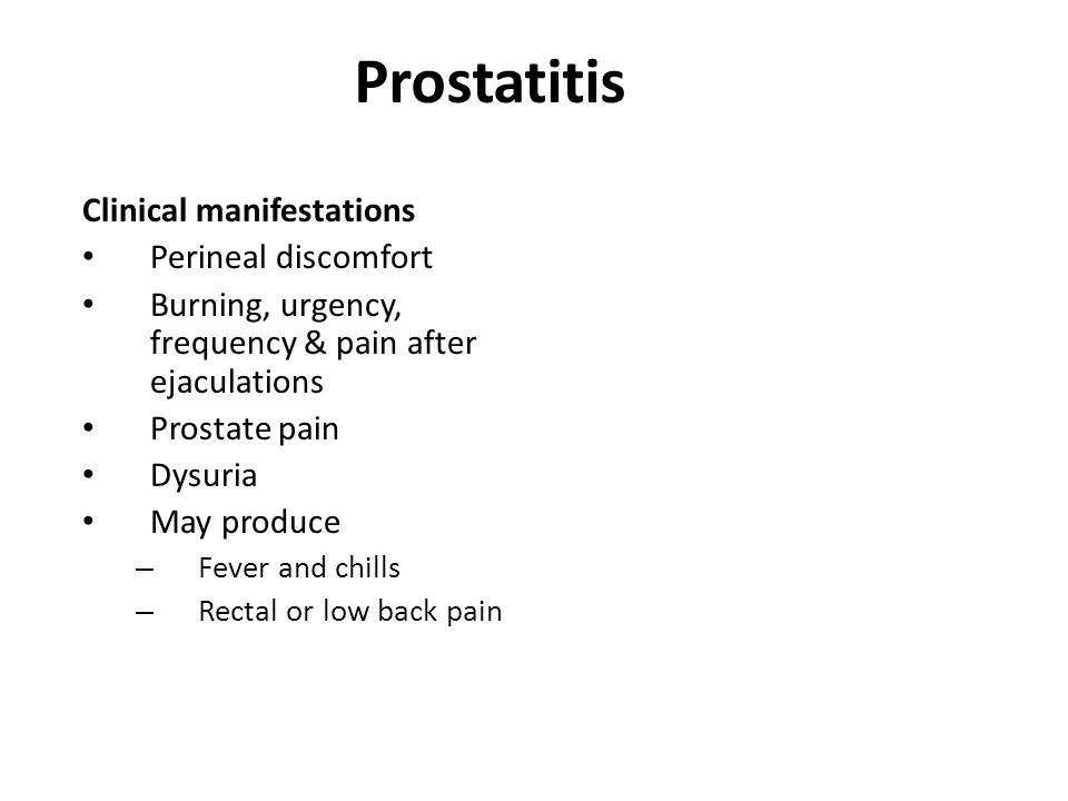 Prostatitis dizuriy