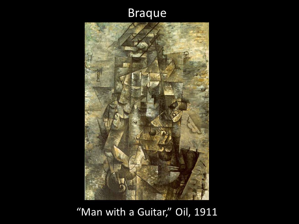 Braque Man with a Guitar, Oil, 1911