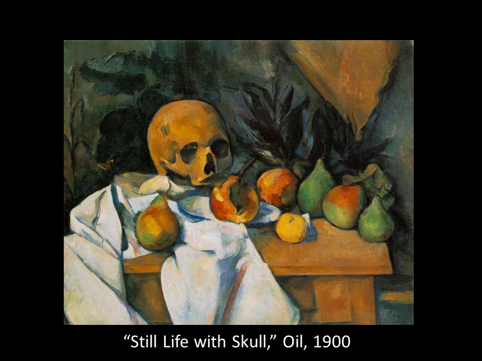 Still Life with Skull, Oil, 1900
