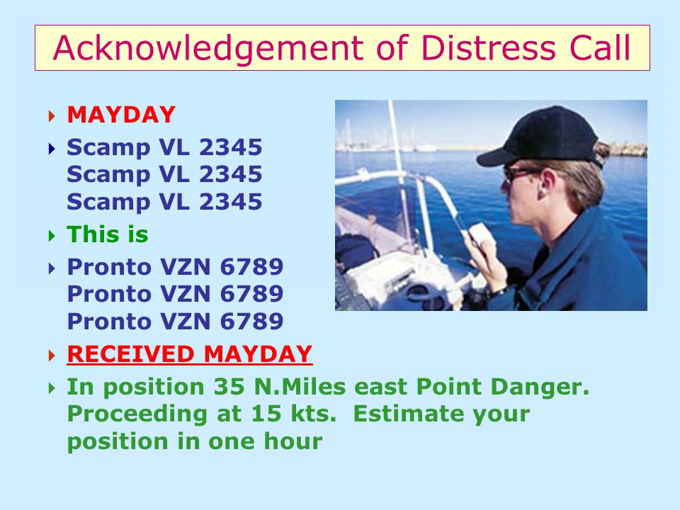 Acknowledgement of Distress Call