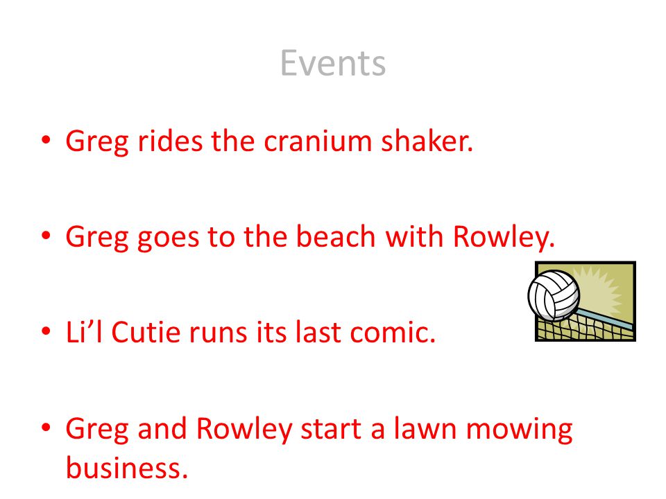 Events Greg rides the cranium shaker.