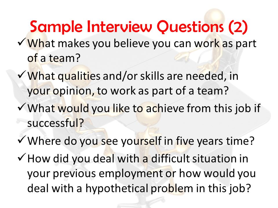 Sample Interview Questions (2)