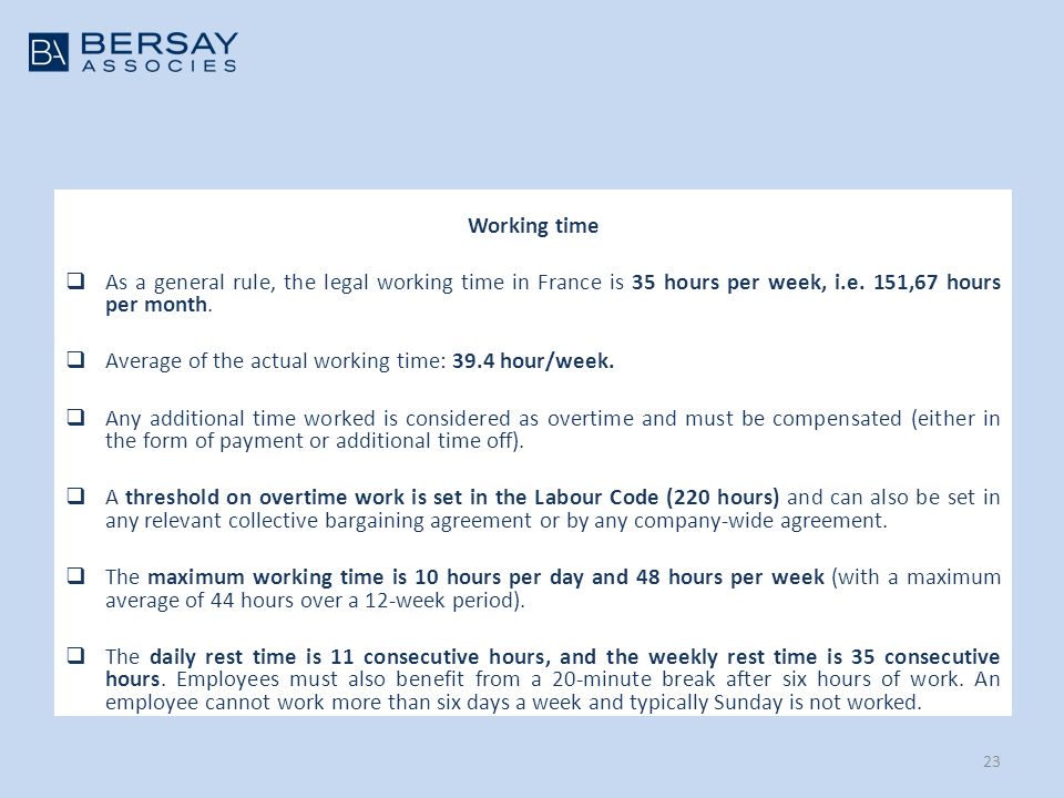 Doing Business In France Overview Of Labour Law Aspects Ppt Download
