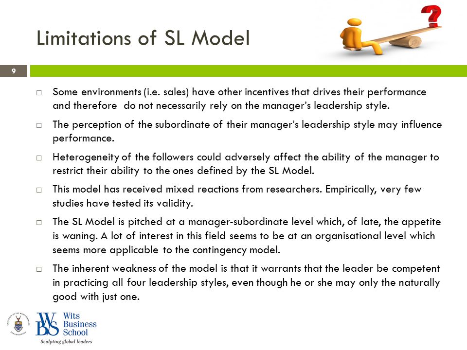Limitations of SL Model