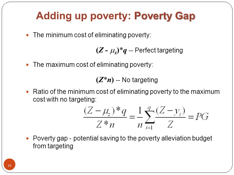 Poverty measures: Properties and Robustness - ppt video online download