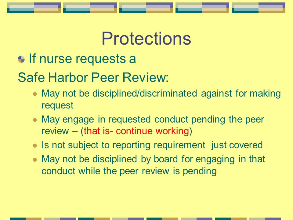 texas board of nursing safe harbor