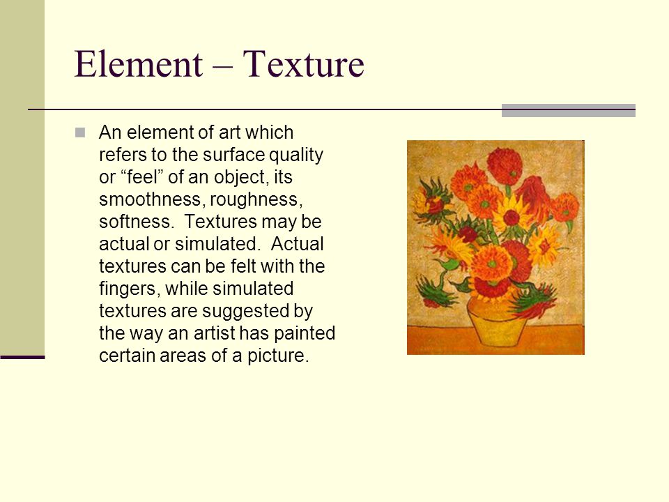 Element – Texture