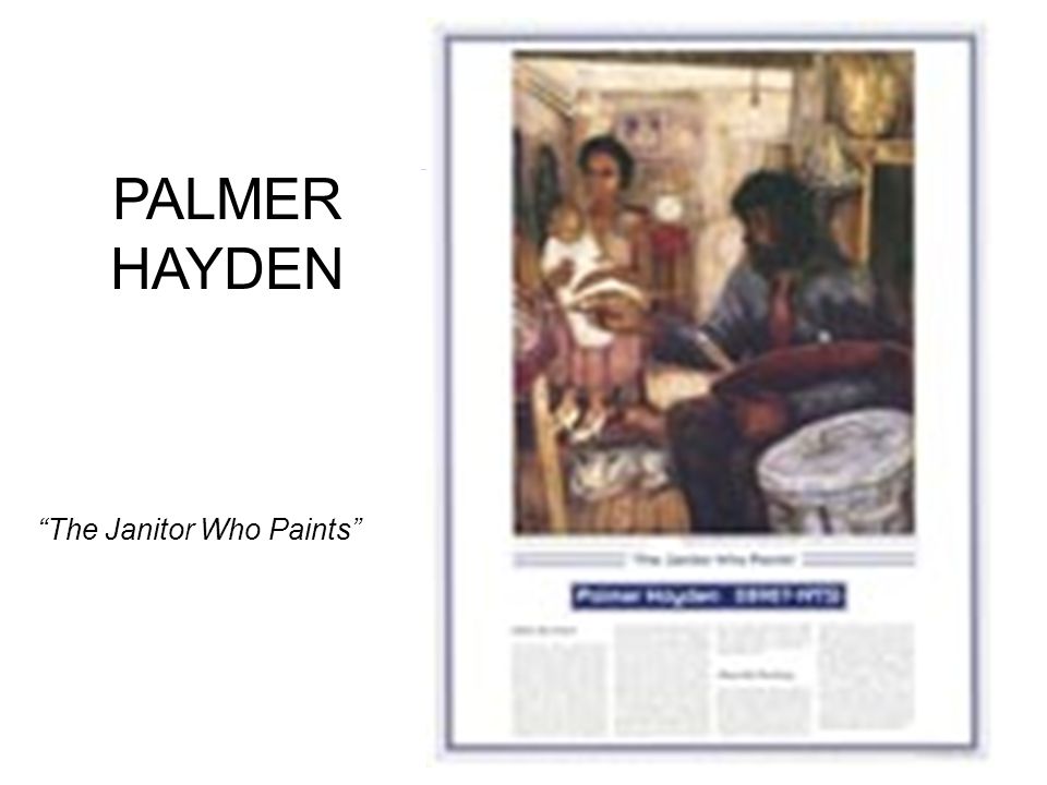 PALMER HAYDEN The Janitor Who Paints