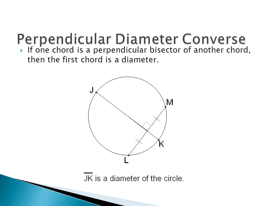 Perpendicular Diameter Converse