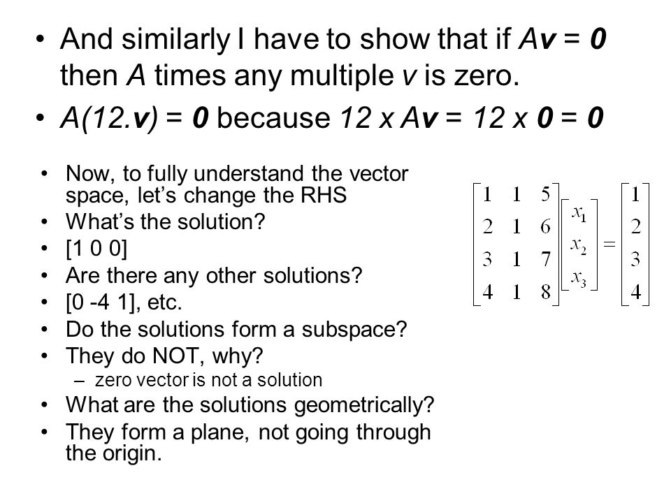 Last Lecture Summary Fundamental System In Linear Algebra System