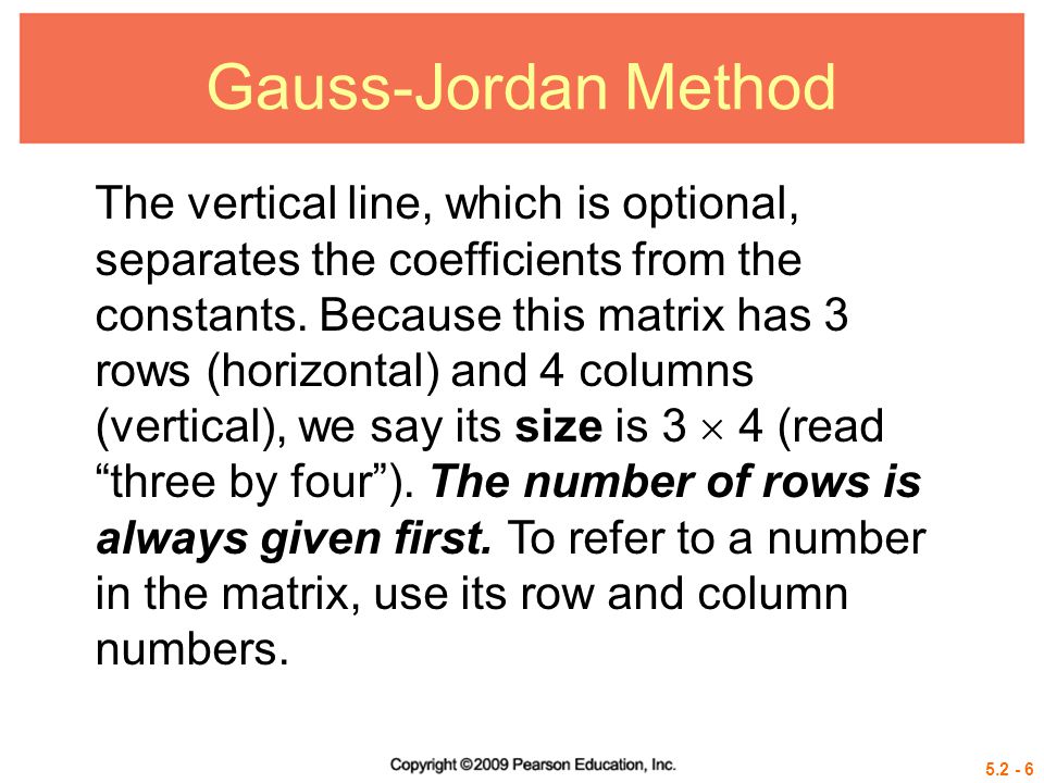 Gauss-Jordan Method