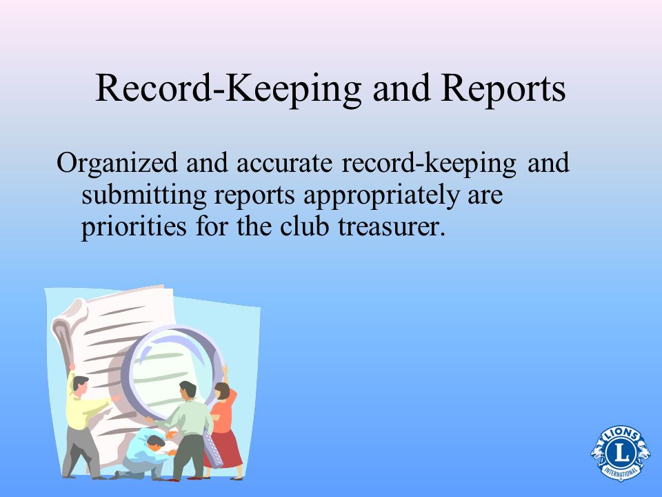Record-Keeping and Reports