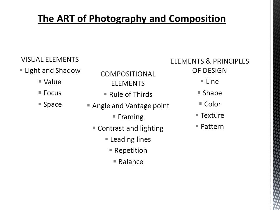 The ART of Photography and Composition
