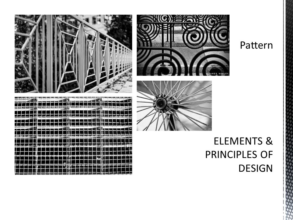 Pattern ELEMENTS & PRINCIPLES OF DESIGN