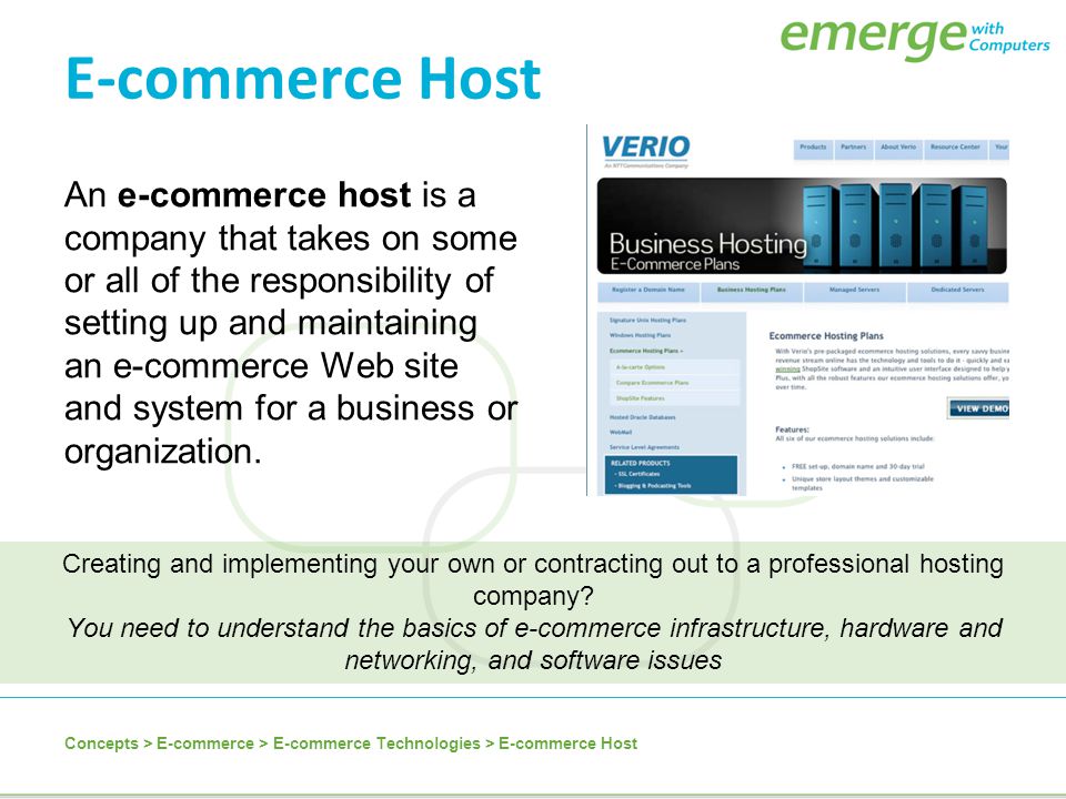 E-commerce Host