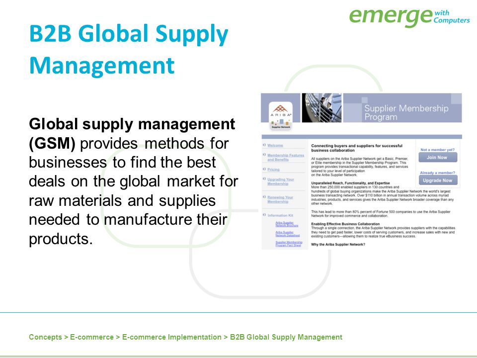 B2B Global Supply Management