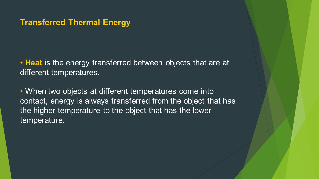 Transferred Thermal Energy