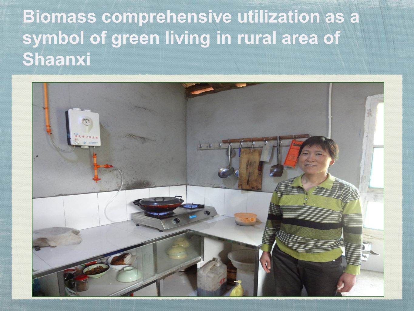 Biomass comprehensive utilization as a symbol of green living in rural area of Shaanxi