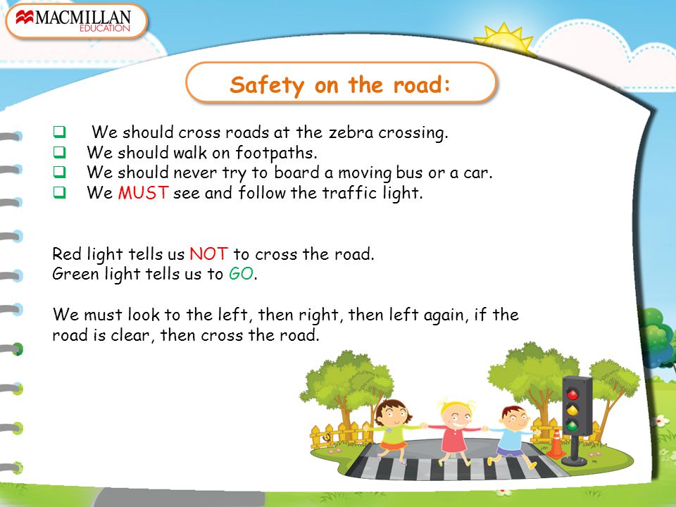 Crossing the Road  Road Safety PPT For School Students