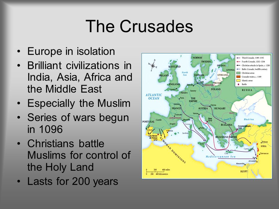 The Crusades Europe in isolation