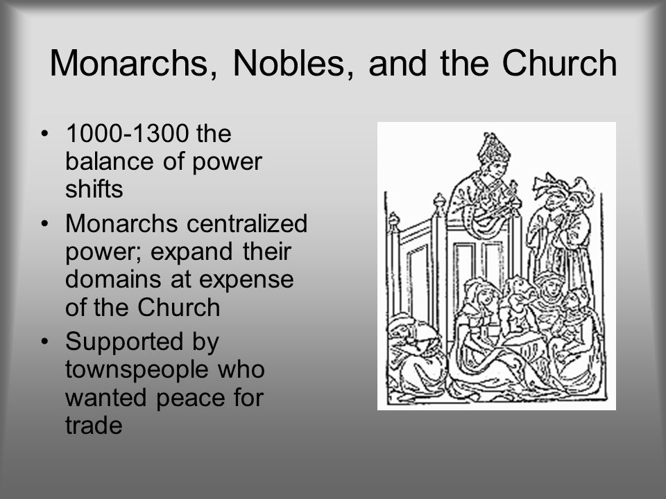 Monarchs, Nobles, and the Church