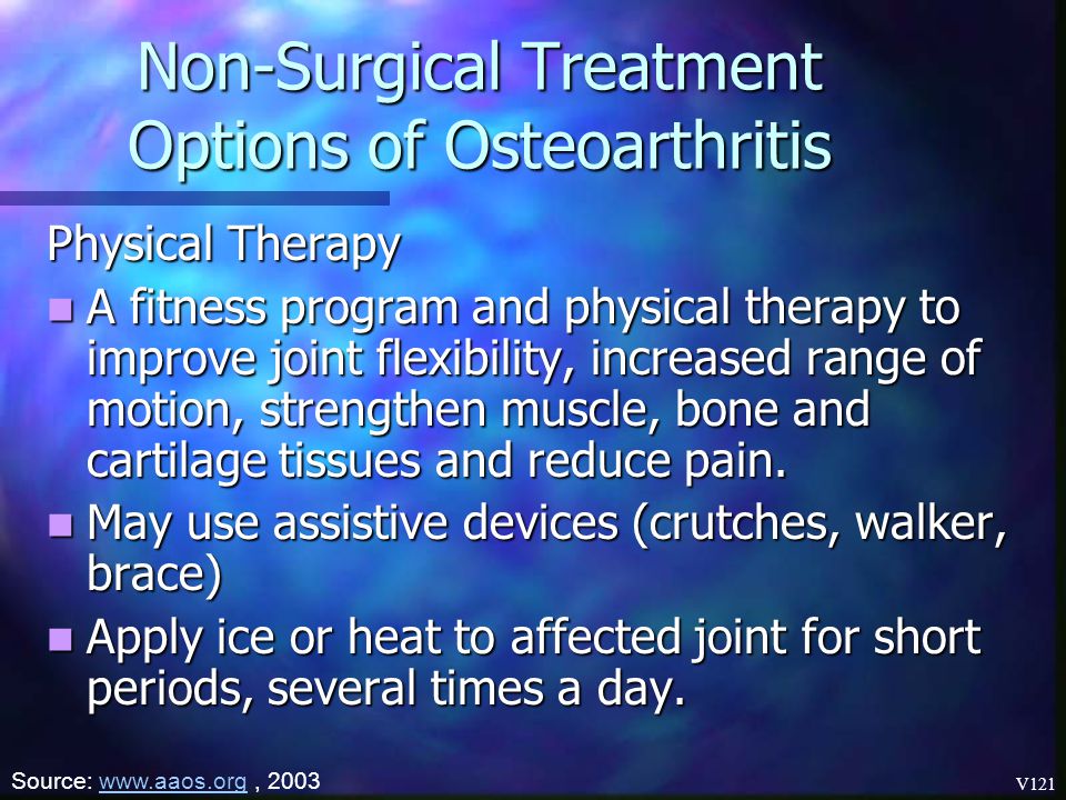 Non-Surgical Treatment Options of Osteoarthritis
