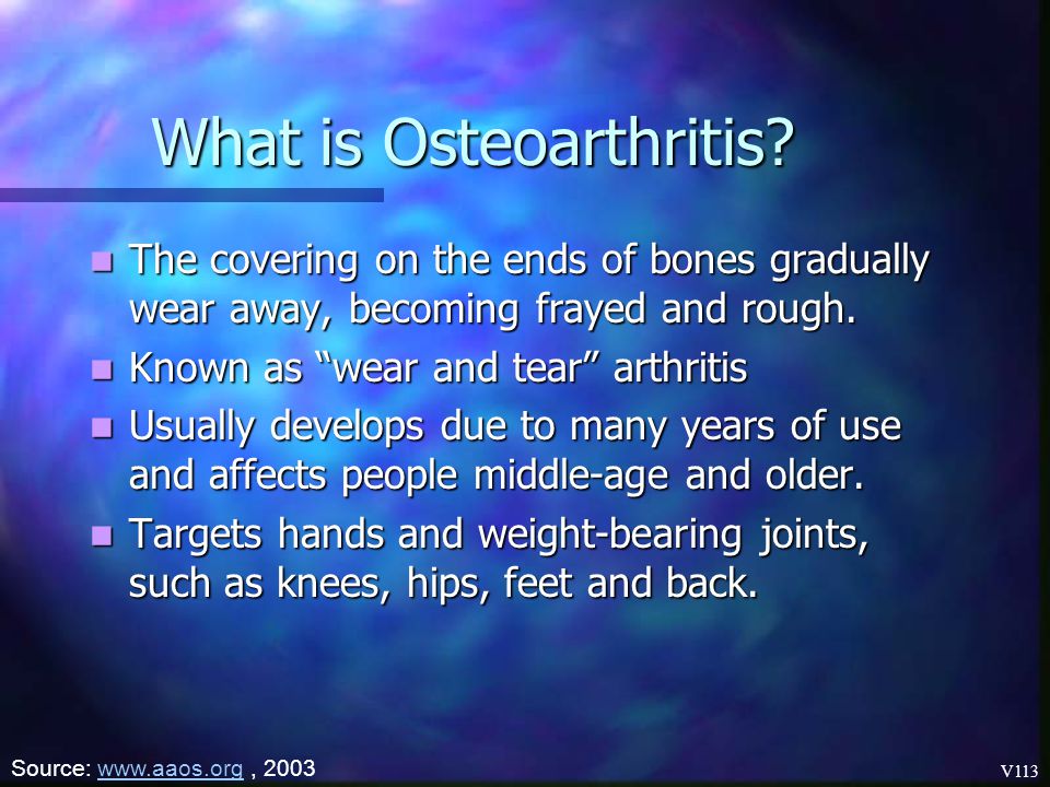 What is Osteoarthritis
