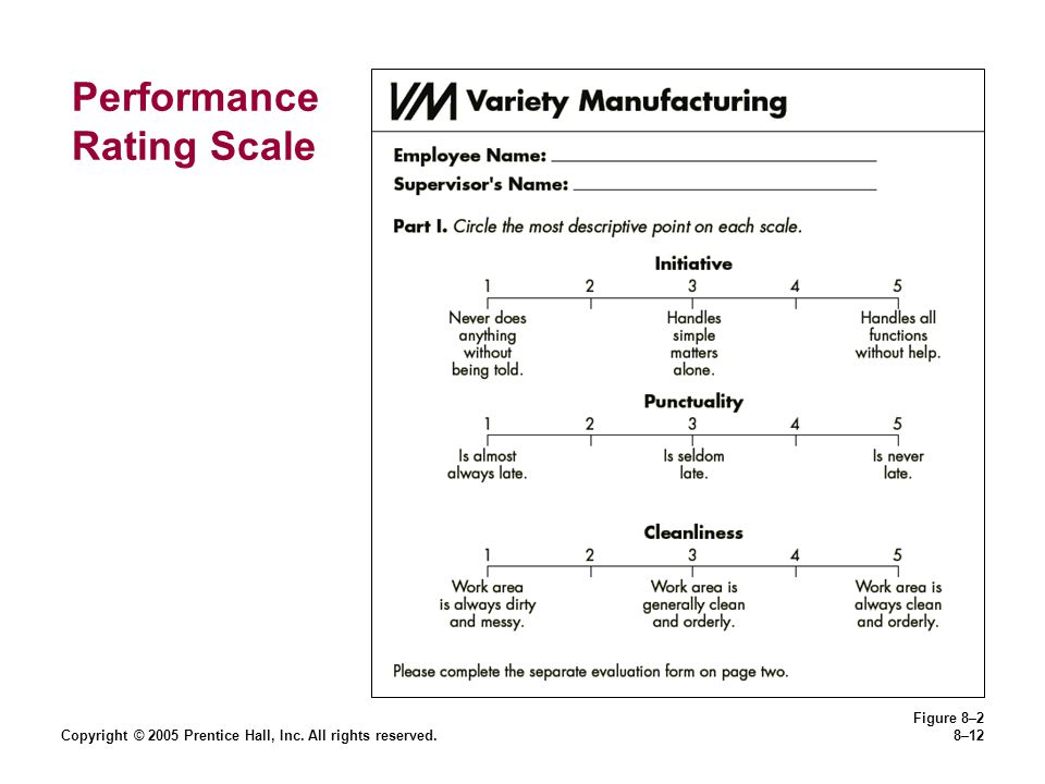 Performance Rating Scale
