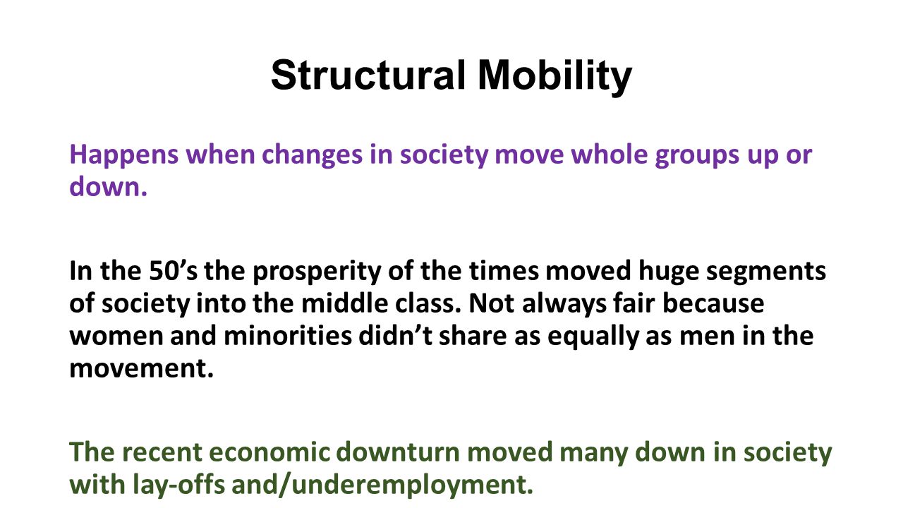 structural mobility sociology