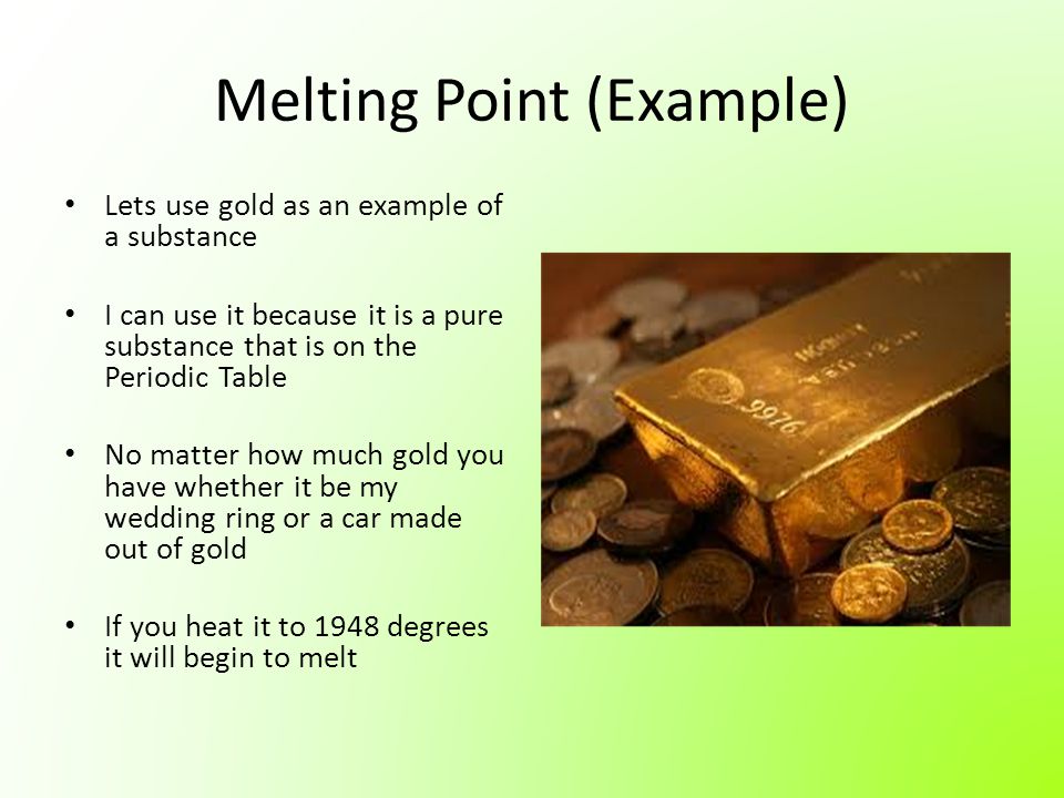 Melting Point (Example)