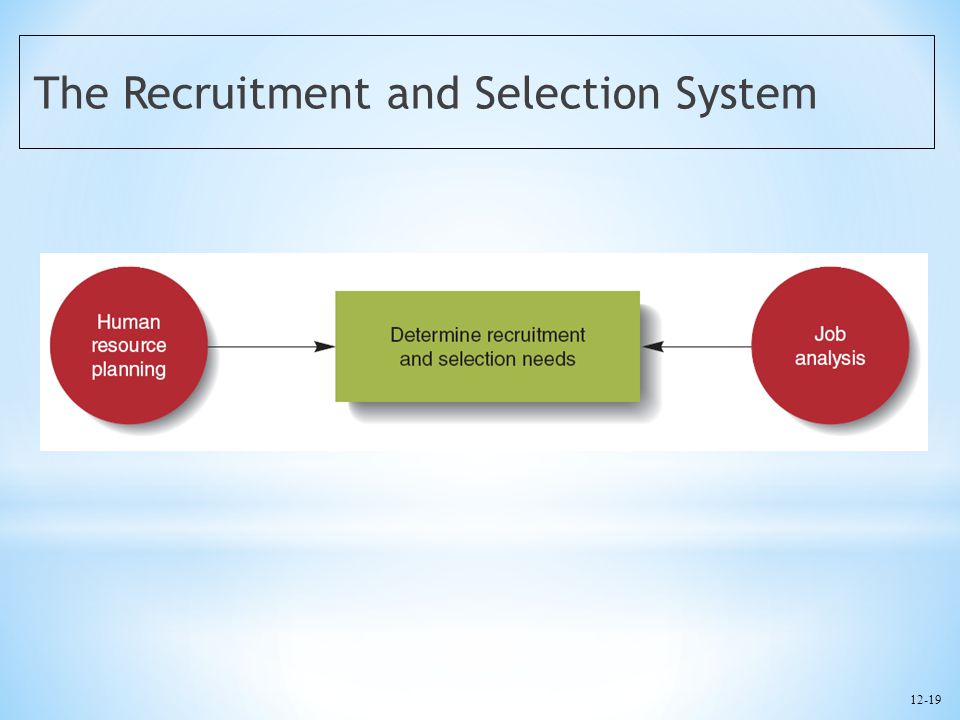 The Recruitment and Selection System