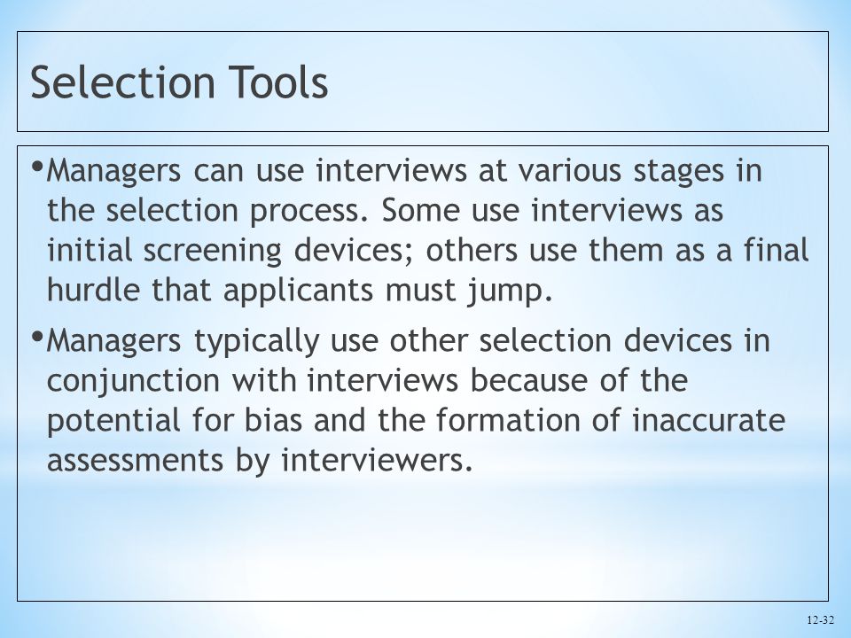 Selection Tools