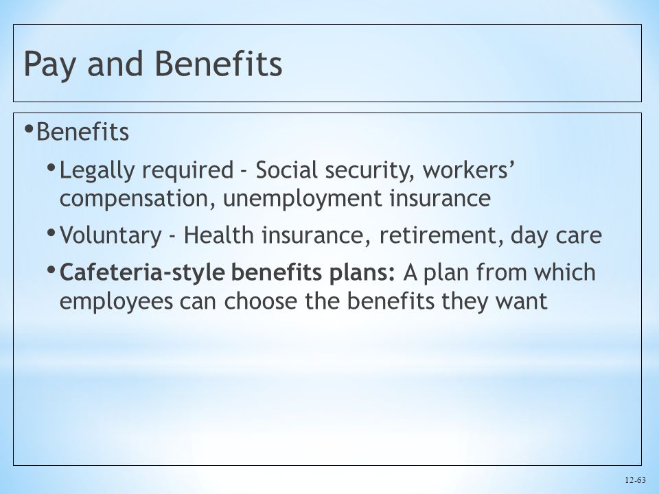 Pay and Benefits Benefits