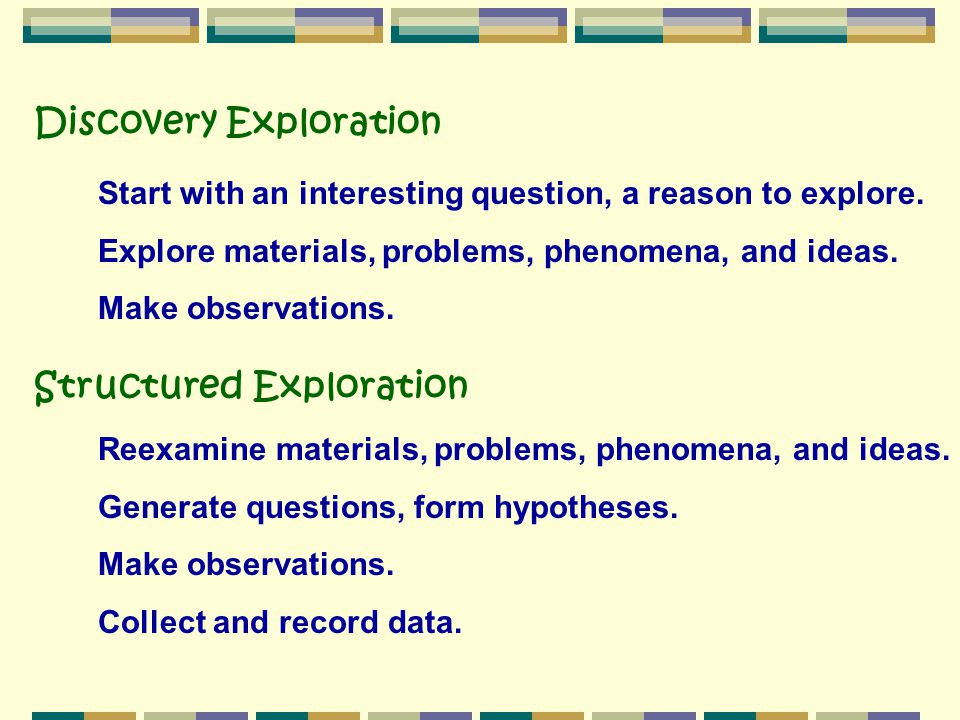 Discovery Exploration