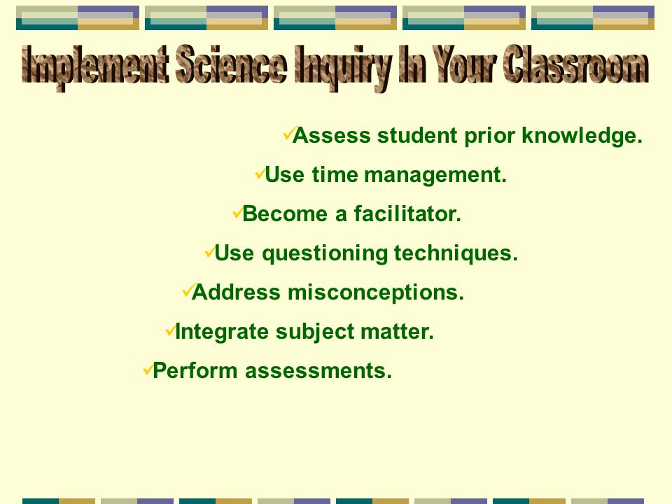 Implement Science Inquiry In Your Classroom