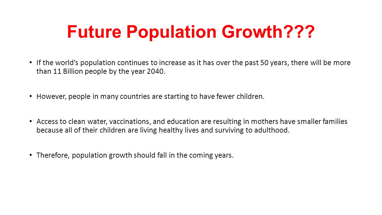 Future Population Growth