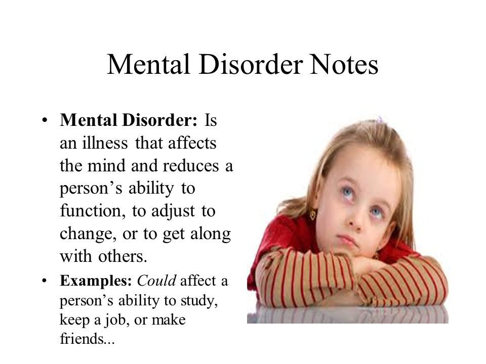 Mental Disorder Notes