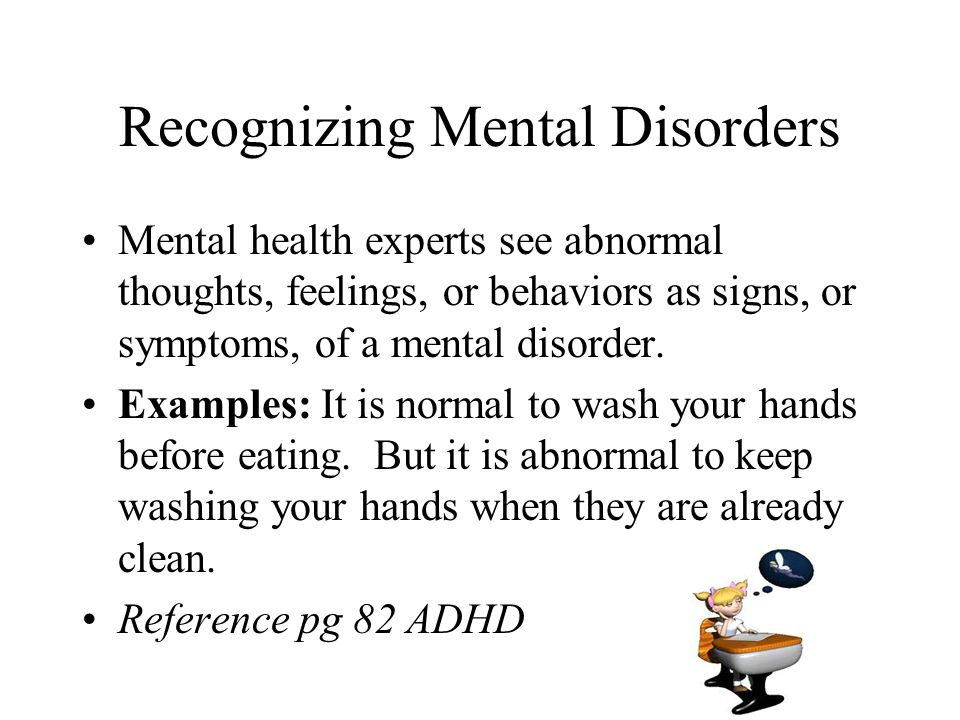 Recognizing Mental Disorders
