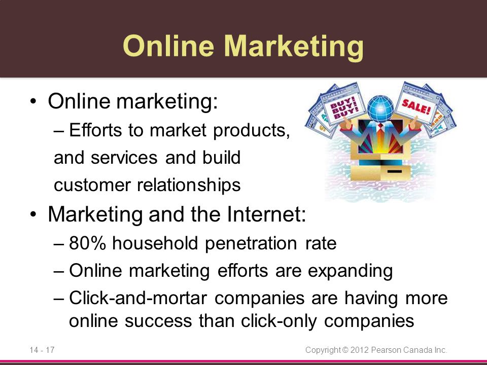 Online Marketing Online marketing: Marketing and the Internet: