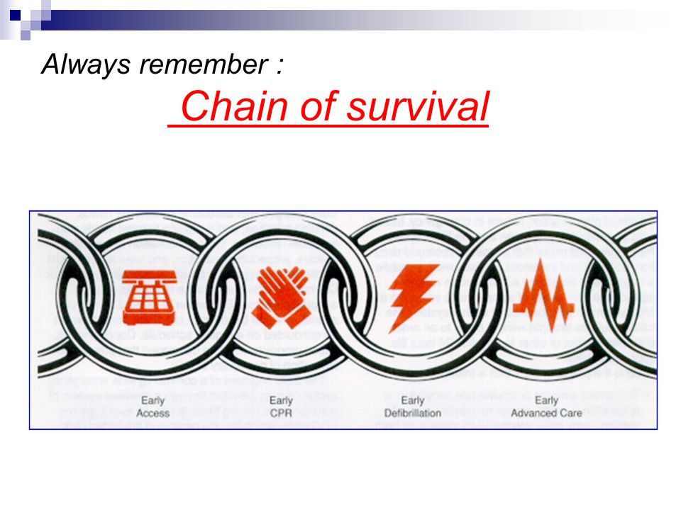 Always remember : Chain of survival