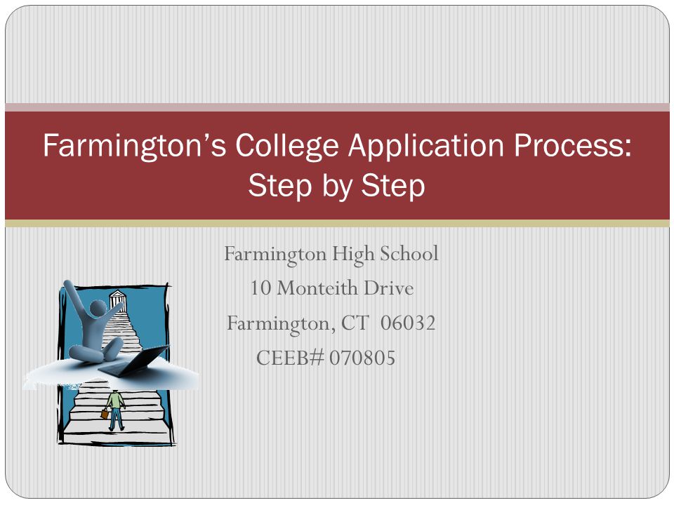 Farmington’s College Application Process: Step by Step