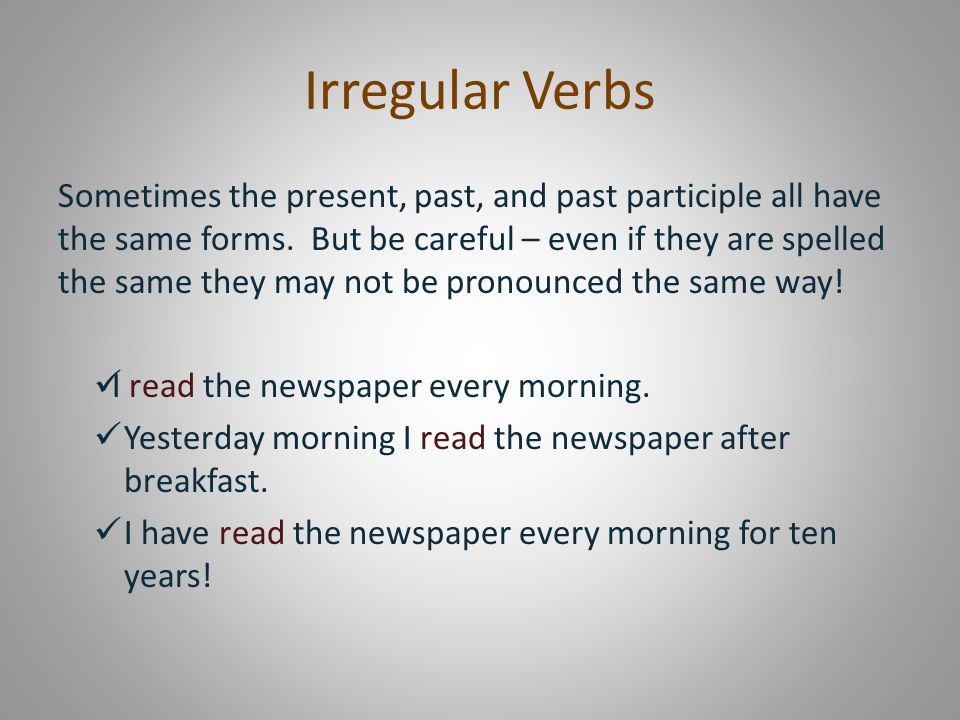 Regular Verbs: Explanation and Examples