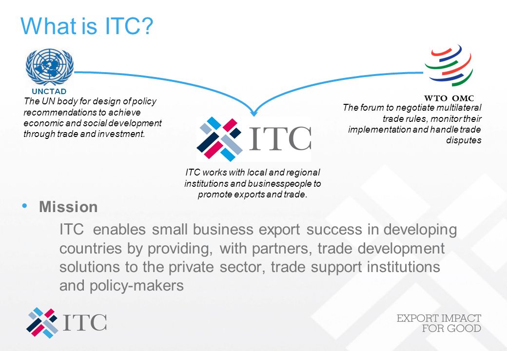 ITC's Market Analysis Tools and trade analysis - ppt download
