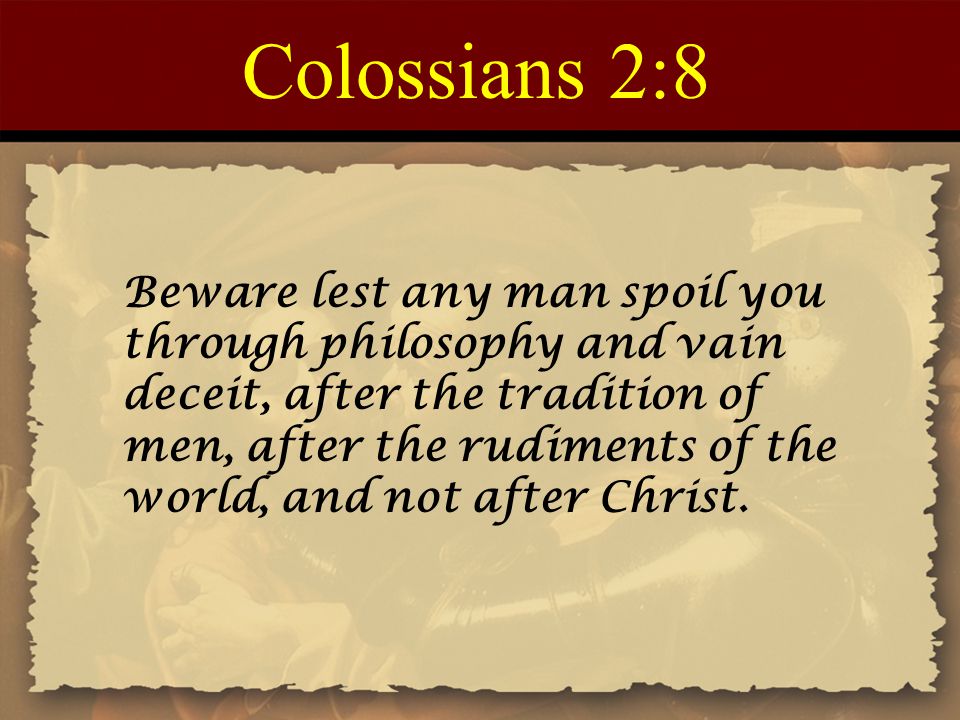 Colossians 2:8