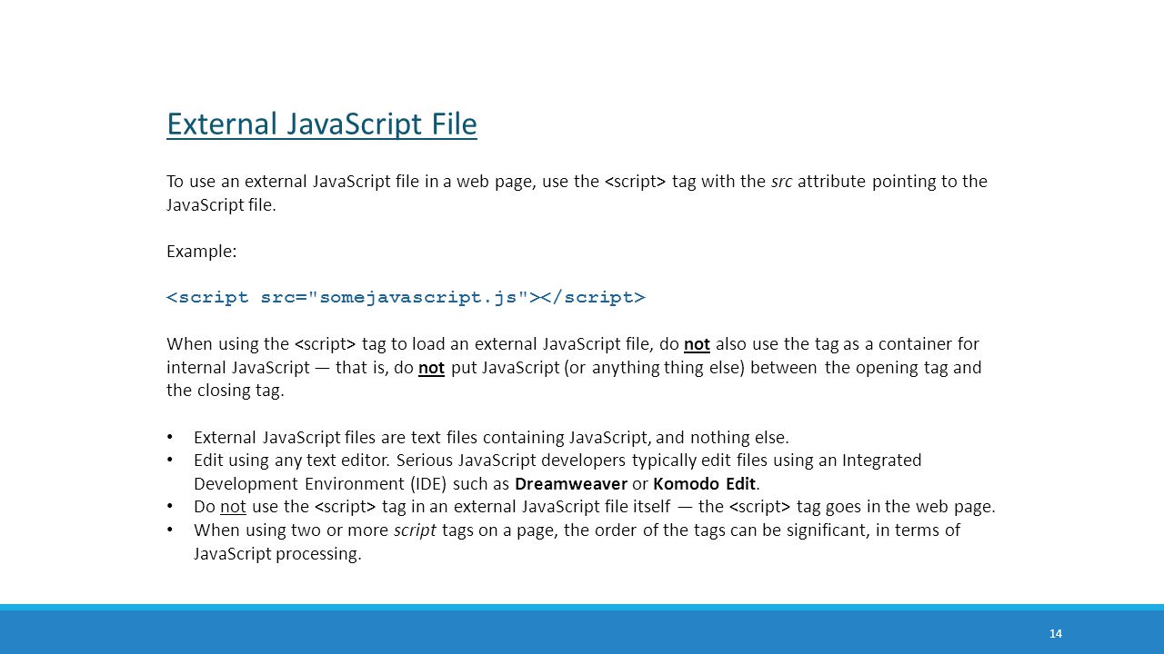 External JavaScript File